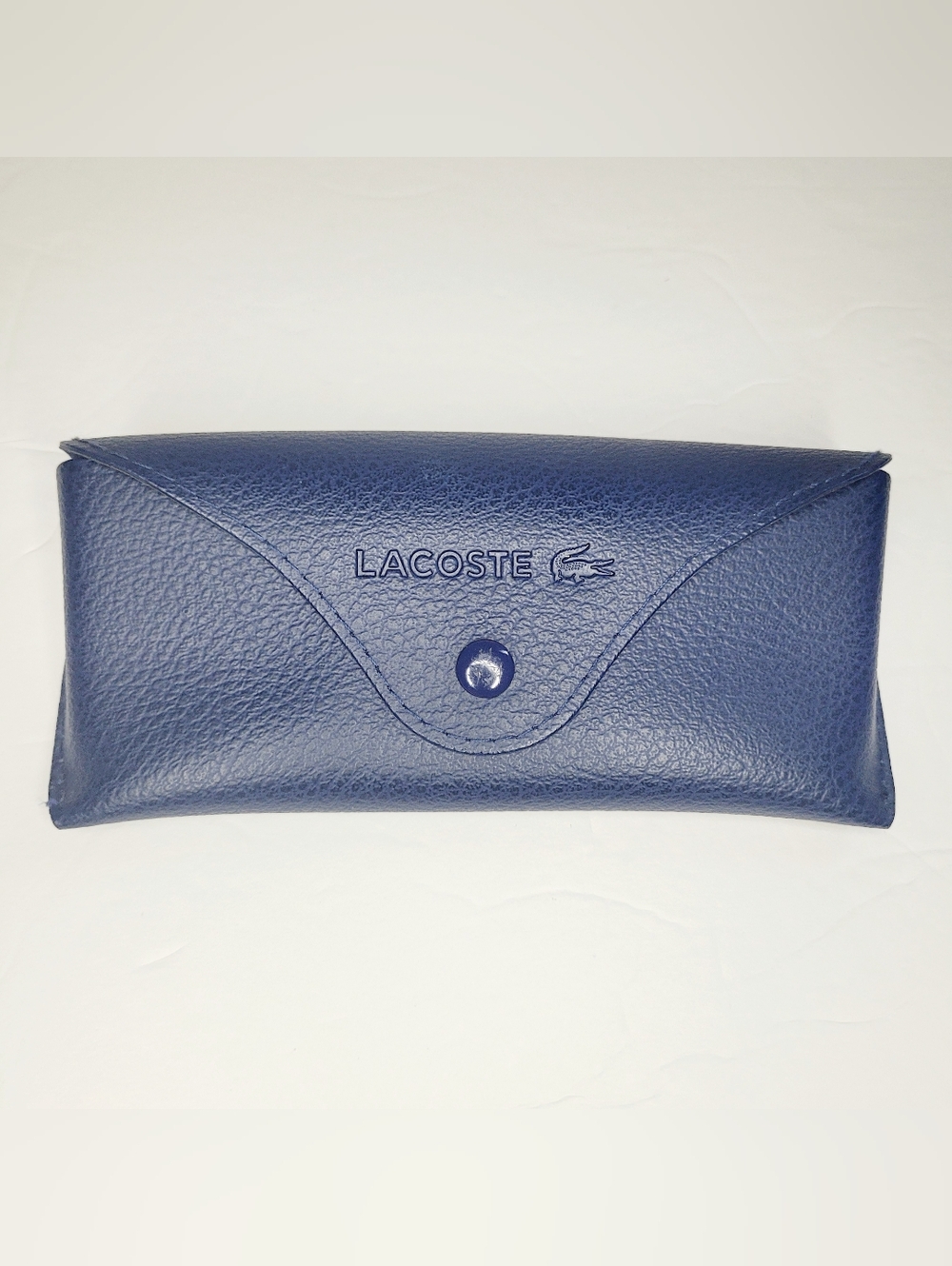 Lacoste Novak Djokovic Sunglasses CASE ONLY Textured Blue Snap Closure Tennis